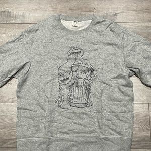 Uniqlo Kaws Sesame Street Crewneck Sweatshirt
